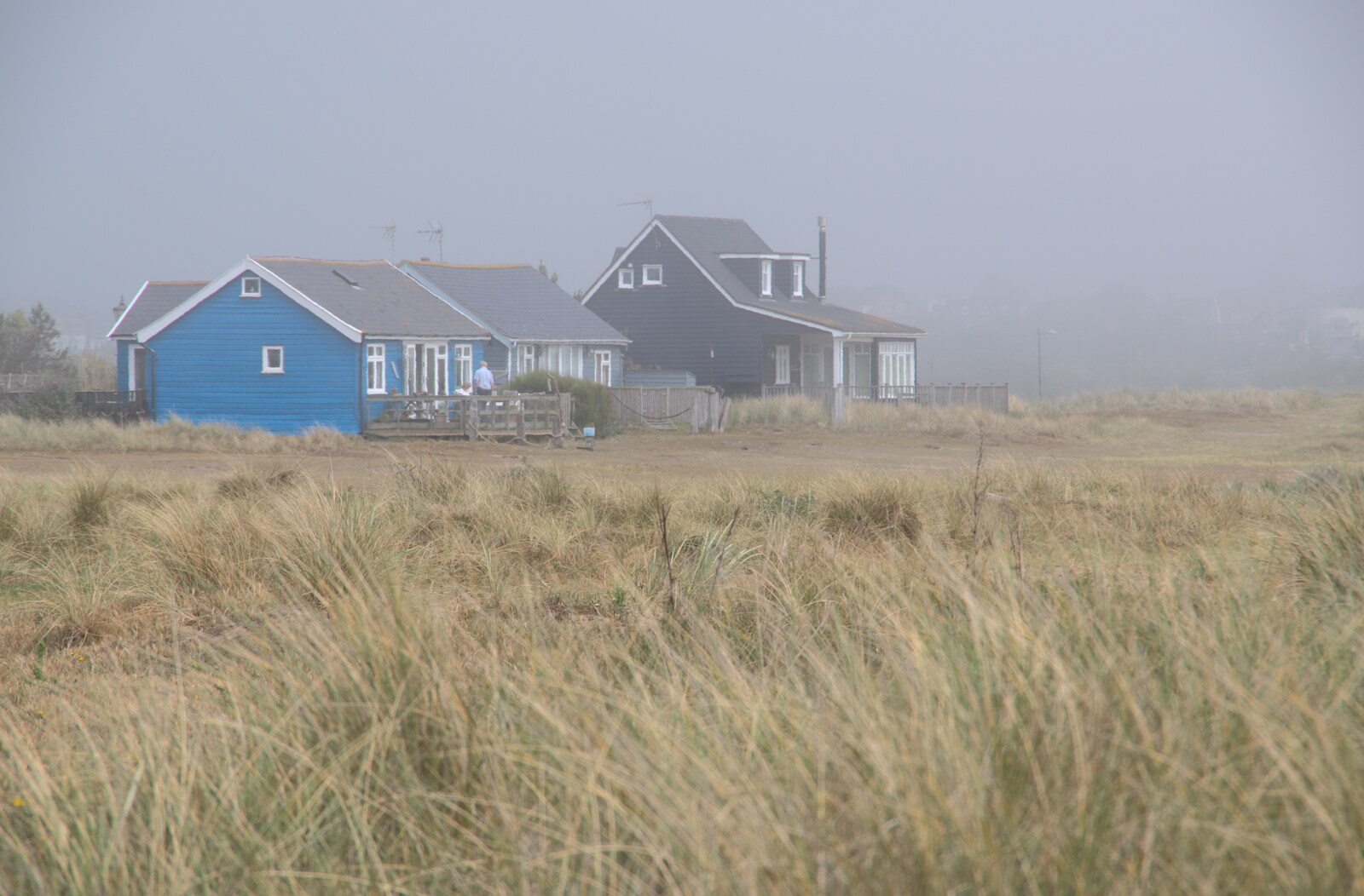 There's a bit of sea mist around when we get there from A Return to Southwold, Suffolk - 14th June 2020