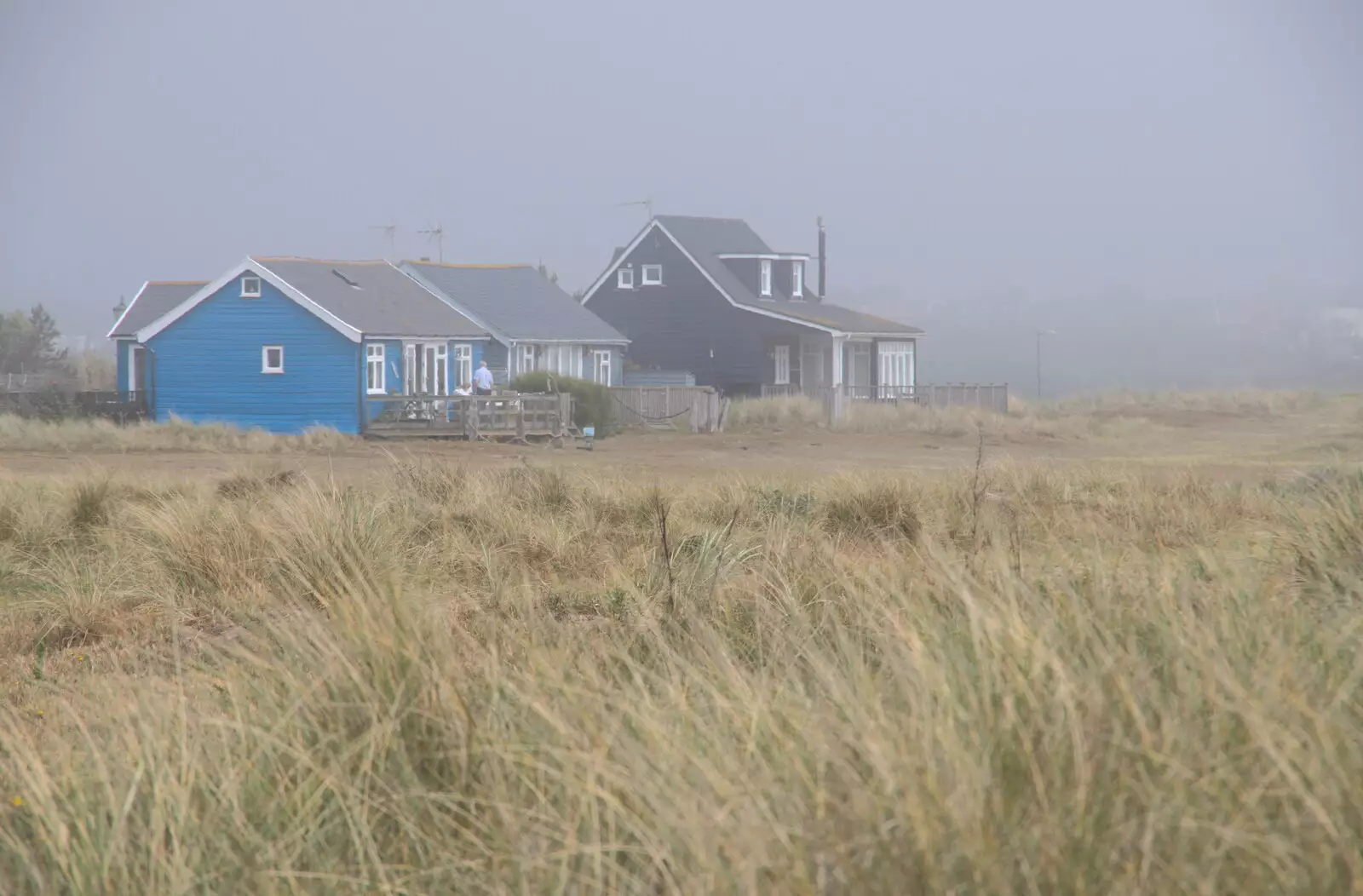 There's a bit of sea mist around when we get there, from A Return to Southwold, Suffolk - 14th June 2020