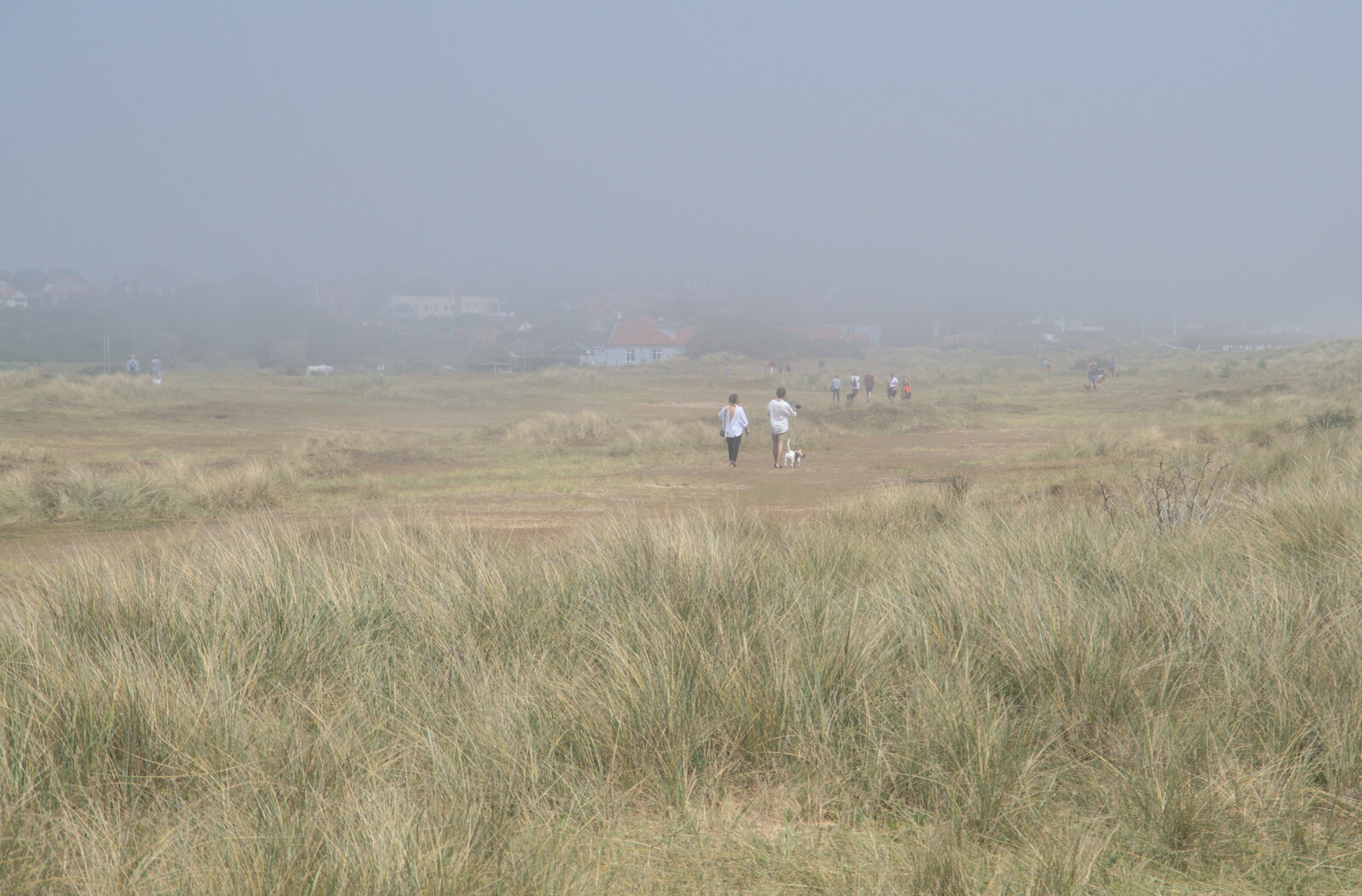 The sea fog has obscured Southwold town from A Return to Southwold, Suffolk - 14th June 2020