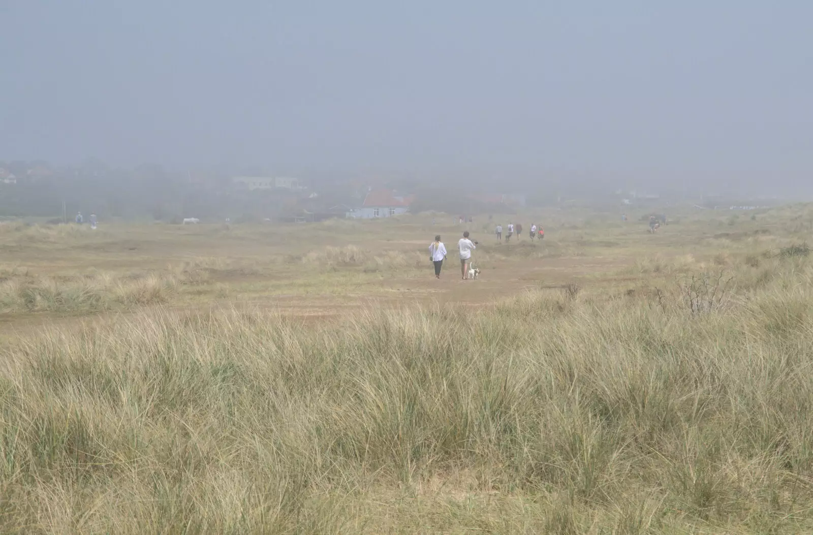 The sea fog has obscured Southwold town, from A Return to Southwold, Suffolk - 14th June 2020