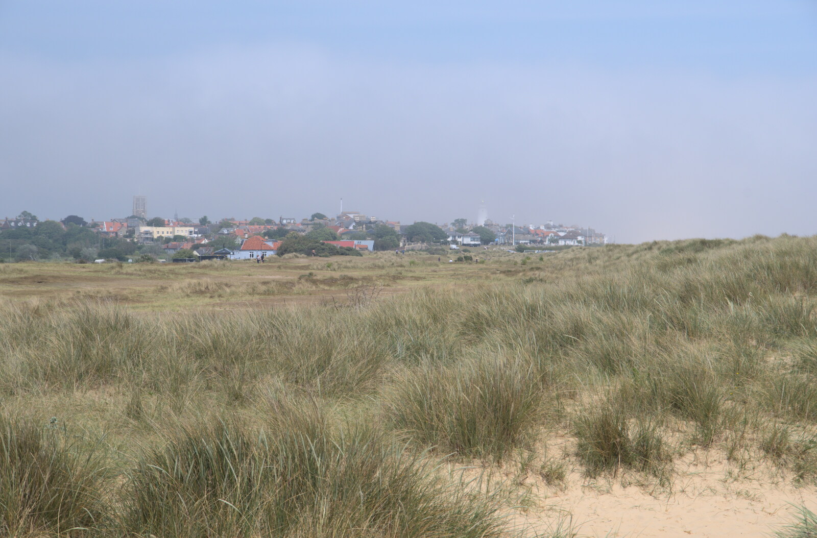 Southwold emerges from the mist from A Return to Southwold, Suffolk - 14th June 2020