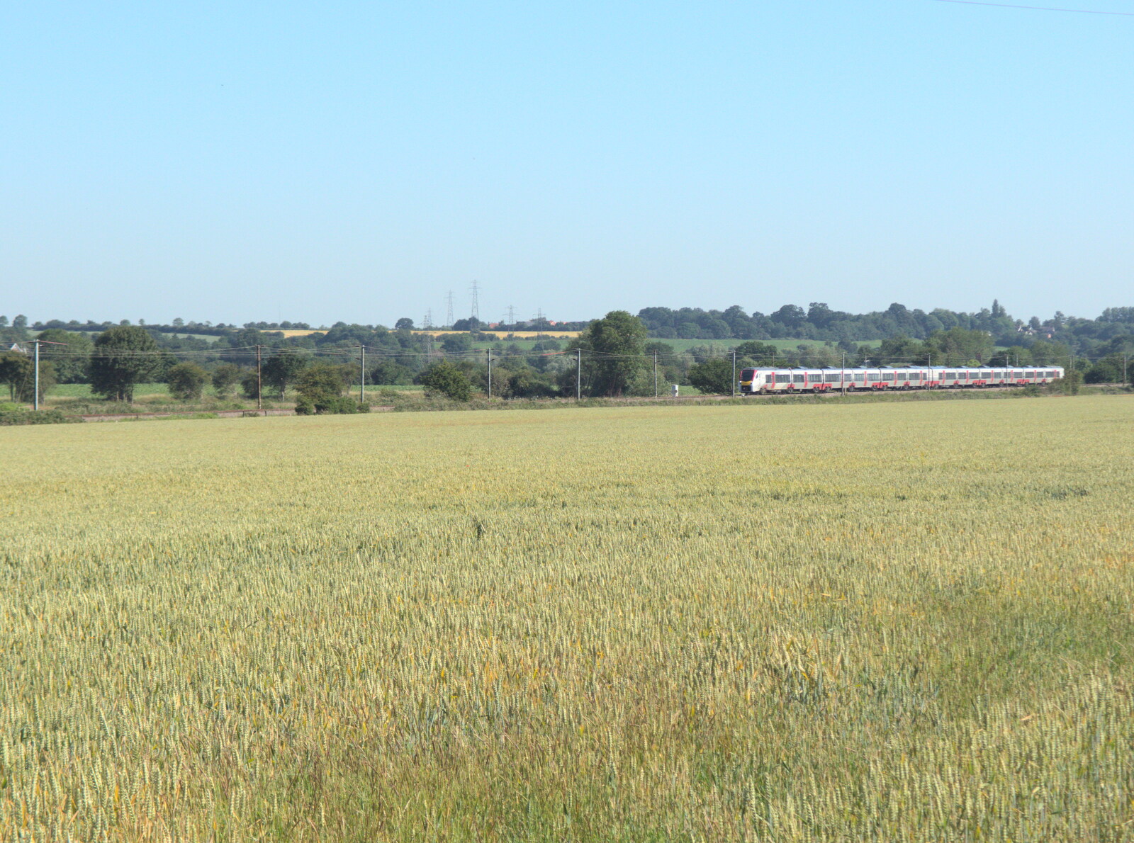 One of Greater Anglia's new trains  from Lockdown Bike Rides and an Anniversary Picnic, Mellis and Brome, Suffolk - 3rd July 2020