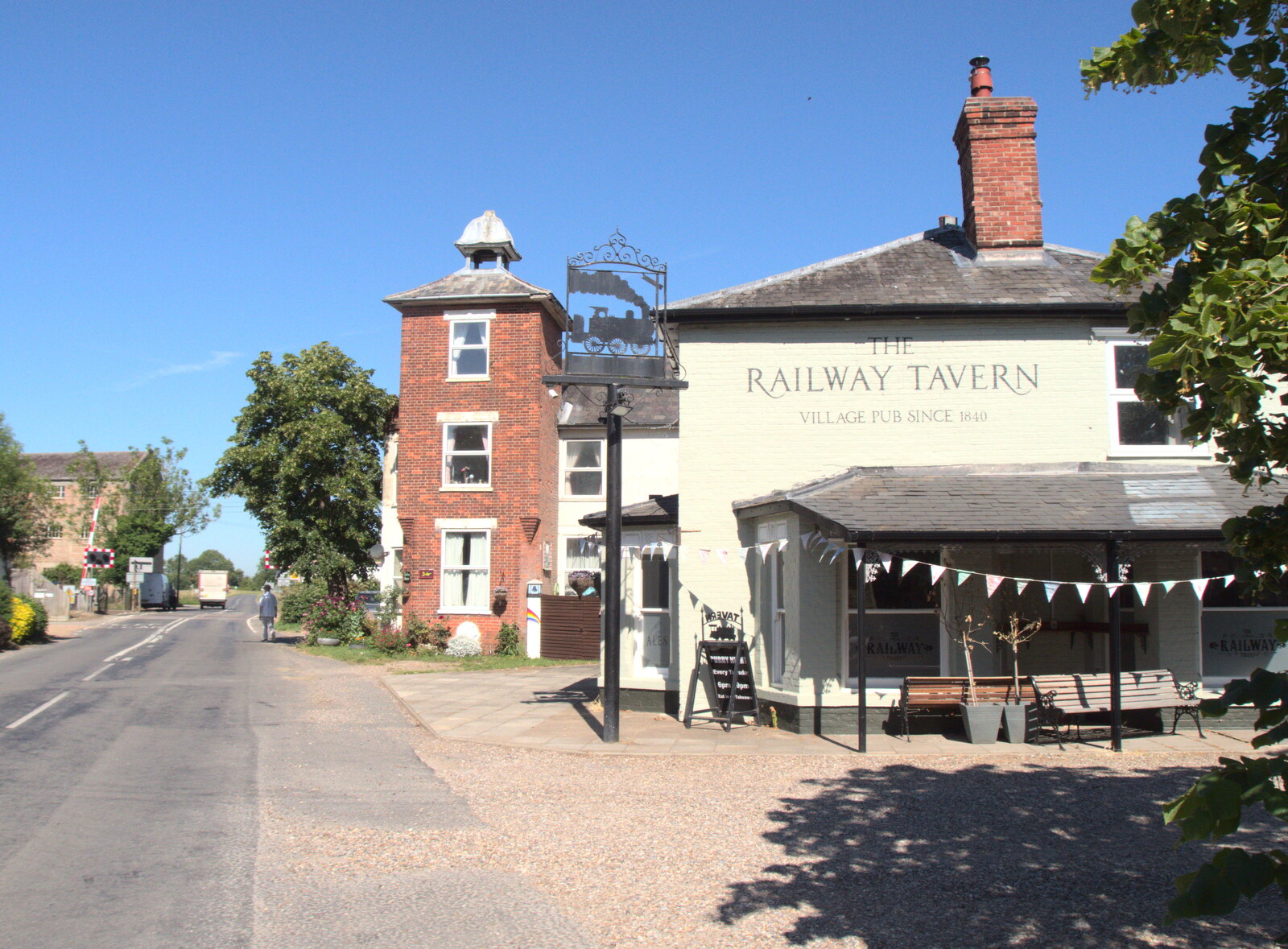 The Mellis Railway Tavern from Lockdown Bike Rides and an Anniversary Picnic, Mellis and Brome, Suffolk - 3rd July 2020
