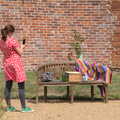Lockdown Bike Rides and an Anniversary Picnic, Mellis and Brome, Suffolk - 3rd July 2020, Isobel takes one for the 'Gram