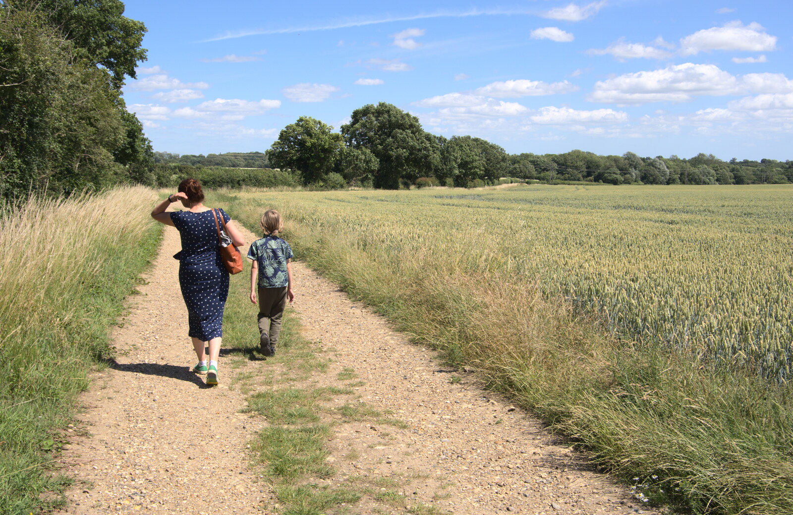 Isobel and Harry from A Walk Around Abbey Bridges, Eye, Suffolk - 5th July 2020