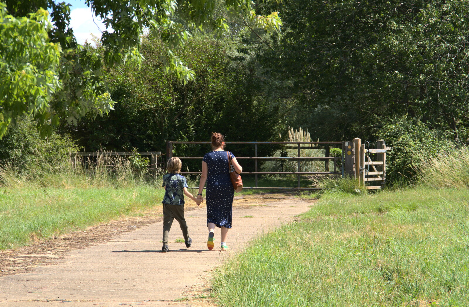 Harry and Isobel from A Walk Around Abbey Bridges, Eye, Suffolk - 5th July 2020