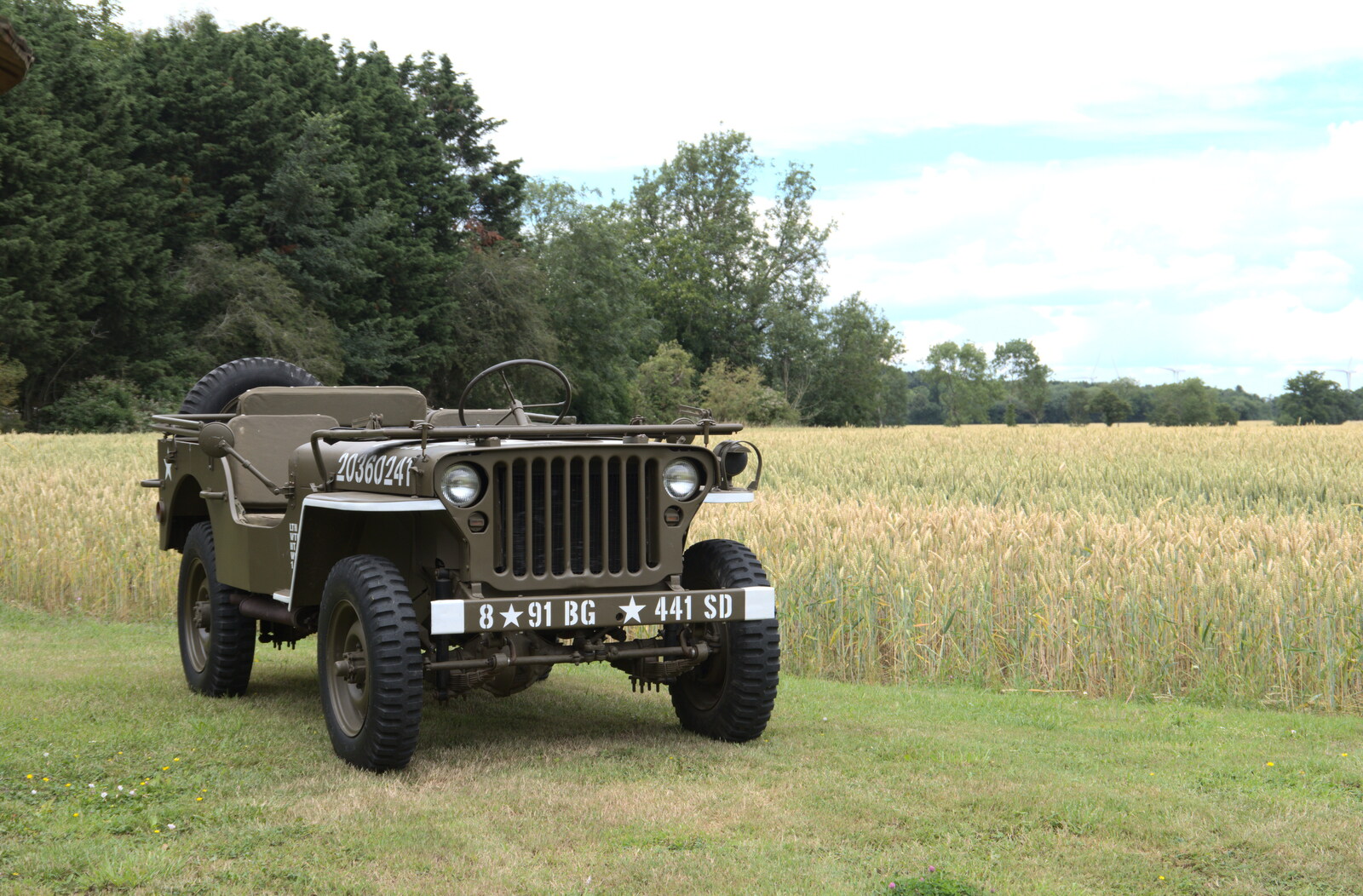 Clive's Willys Jeep from A Picnic at Clive and Suzanne's, Braisworth, Suffolk - 11th July 2020