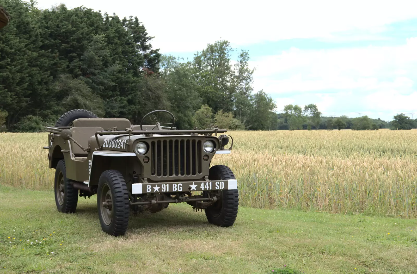 Clive's Willys Jeep, from A Picnic at Clive and Suzanne's, Braisworth, Suffolk - 11th July 2020