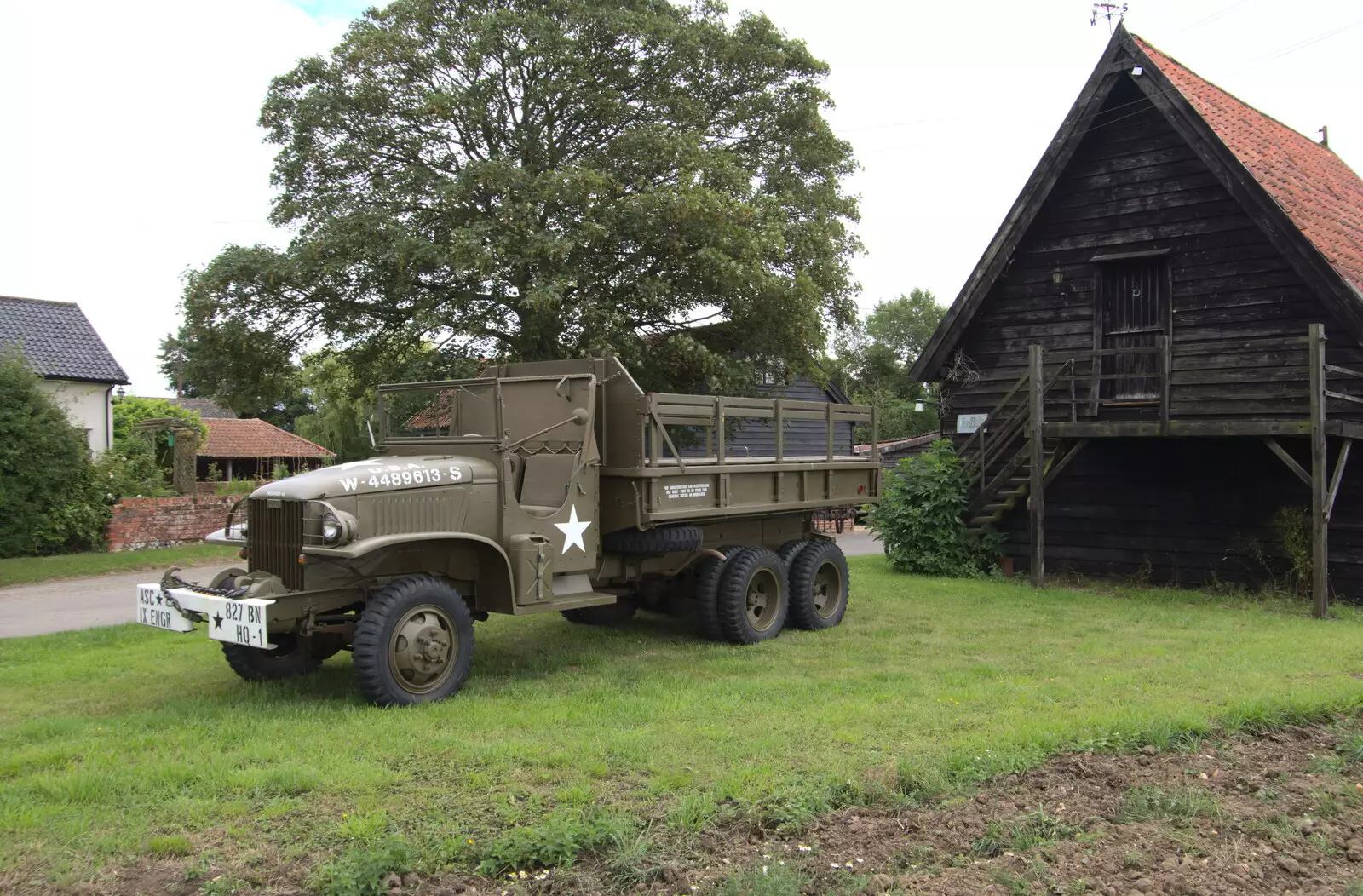 Clive's GMC truck, from A Picnic at Clive and Suzanne's, Braisworth, Suffolk - 11th July 2020