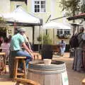 The Queen's Head's beer garden, The BSCC at Redgrave and Station 119, Eye, Suffolk - 17th July 2020