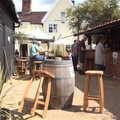 Eye Queen's Head's new beer-garden construction, The BSCC at Redgrave and Station 119, Eye, Suffolk - 17th July 2020