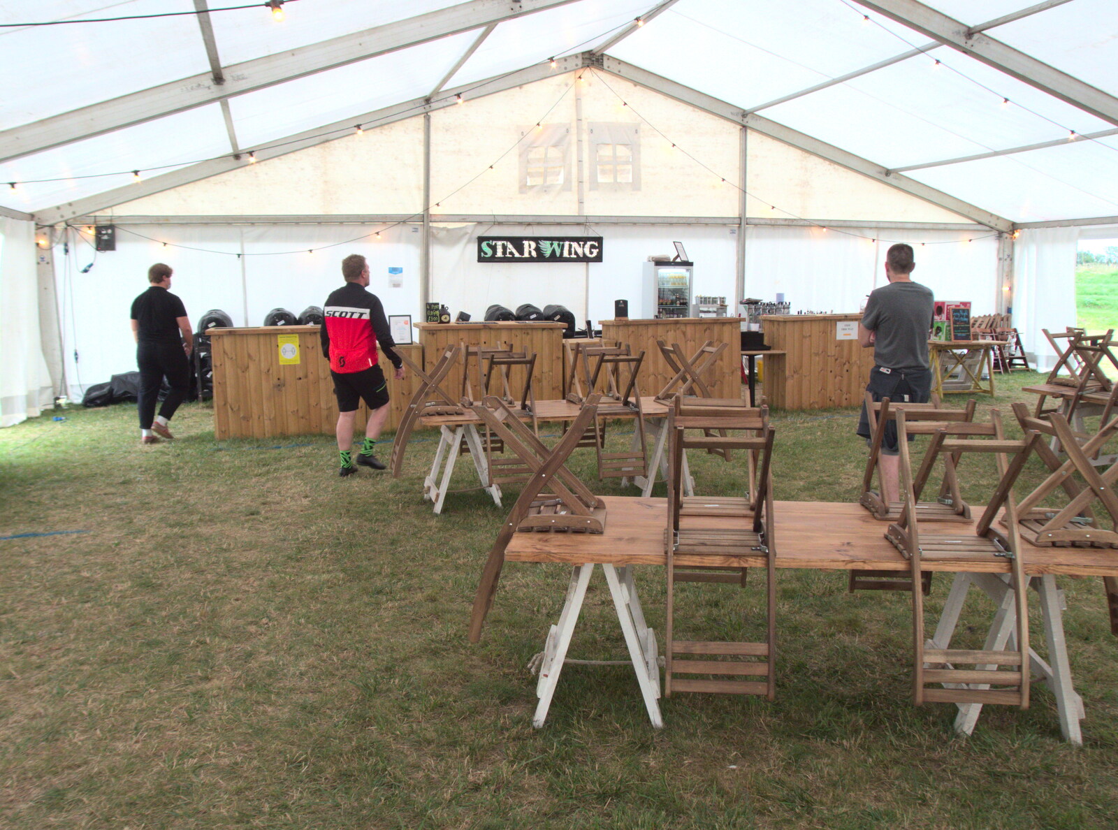 Star Wing's outdoor marquee from The BSCC at Redgrave and Station 119, Eye, Suffolk - 17th July 2020