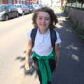 Fred walks to primary school for the last time, Fred's Last Day of Primary School, Eye, Suffolk - 22nd July 2020
