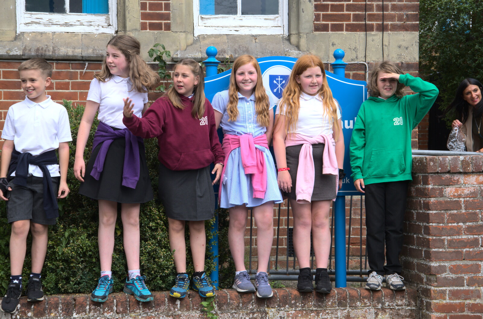 There are more on-the-wall photos from Fred's Last Day of Primary School, Eye, Suffolk - 22nd July 2020