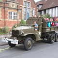 Clive drives the truck up the street, Fred's Last Day of Primary School, Eye, Suffolk - 22nd July 2020