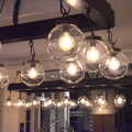 Funky lights hang from the ceiling, Fred's Last Day of Primary School, Eye, Suffolk - 22nd July 2020