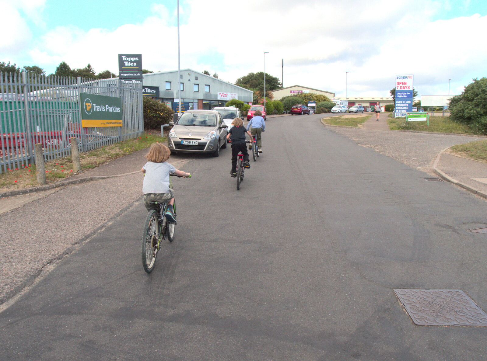 We cycle through an industrial estate near Cromer from Camping on the Coast, East Runton, North Norfolk - 25th July 2020