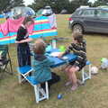 Harry and Fred play chess, Camping on the Coast, East Runton, North Norfolk - 25th July 2020