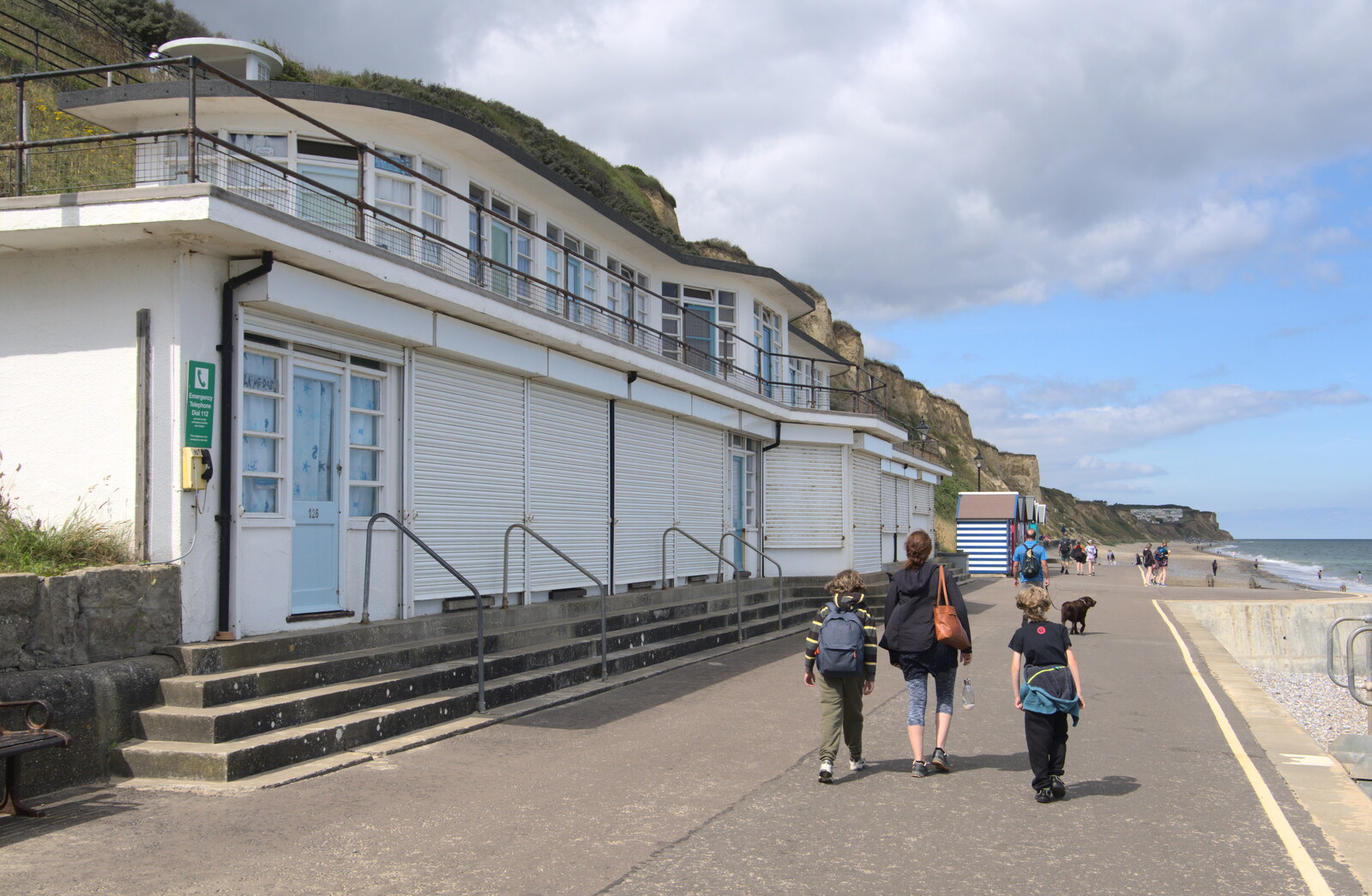 A 1930s beach-front building from Camping on the Coast, East Runton, North Norfolk - 25th July 2020