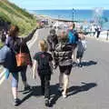 Heading down to the beach again, Camping on the Coast, East Runton, North Norfolk - 25th July 2020