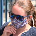Isobel's paisley mask, Camping on the Coast, East Runton, North Norfolk - 25th July 2020