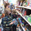 The boys in a pound shop, Camping on the Coast, East Runton, North Norfolk - 25th July 2020