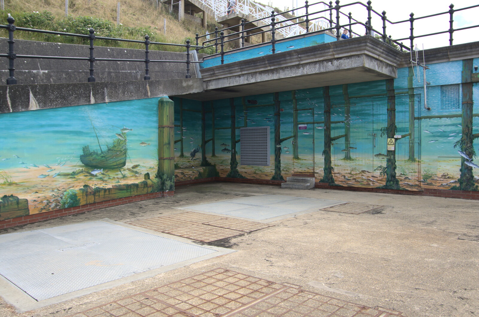 Wall murals from Camping on the Coast, East Runton, North Norfolk - 25th July 2020