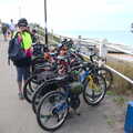 Our pile of bikes, Camping on the Coast, East Runton, North Norfolk - 25th July 2020