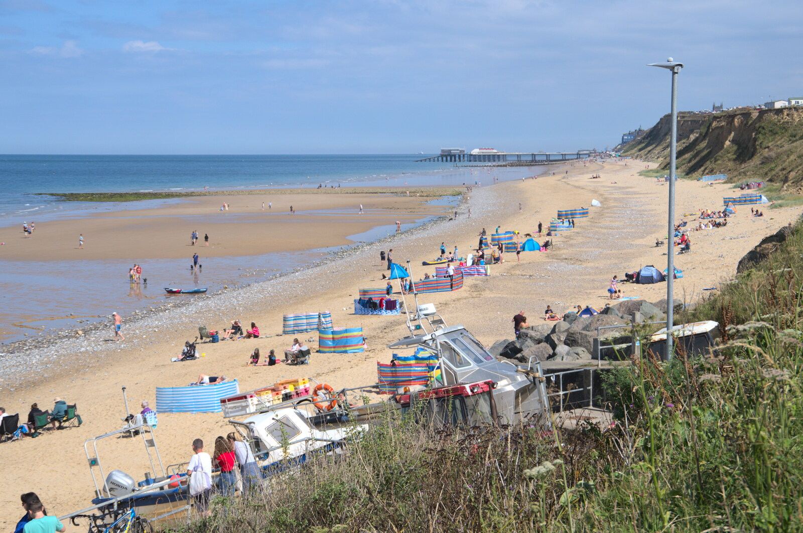 The beach at West Runton from Camping on the Coast, East Runton, North Norfolk - 25th July 2020