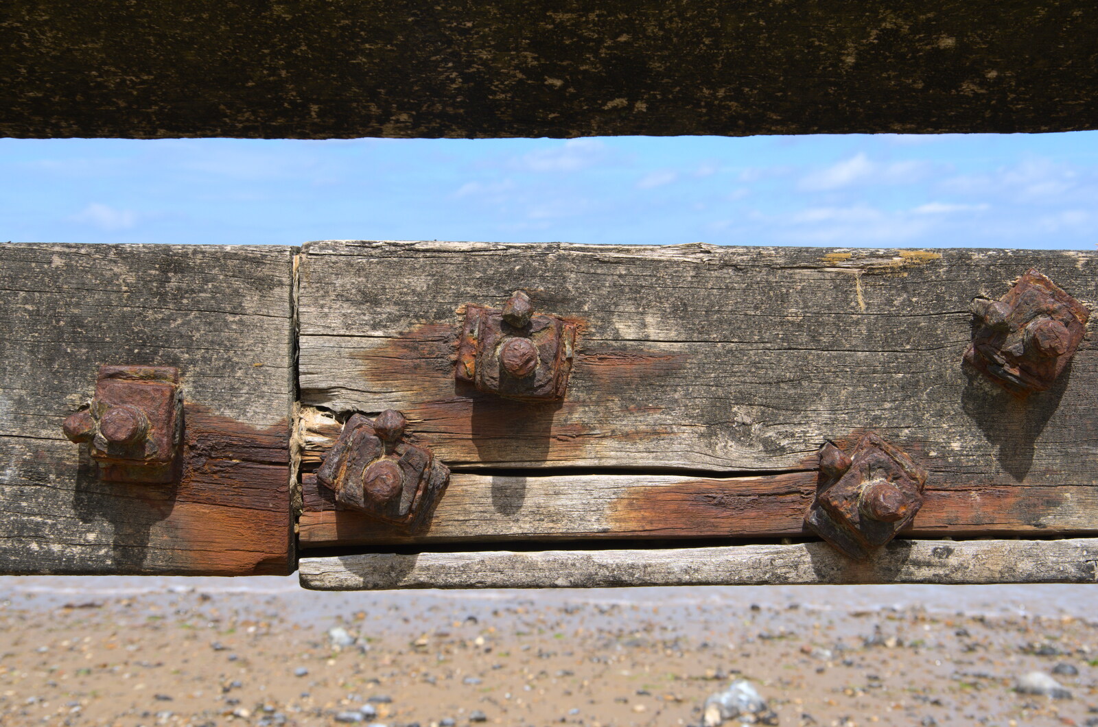 Rusted bolts from Camping on the Coast, East Runton, North Norfolk - 25th July 2020