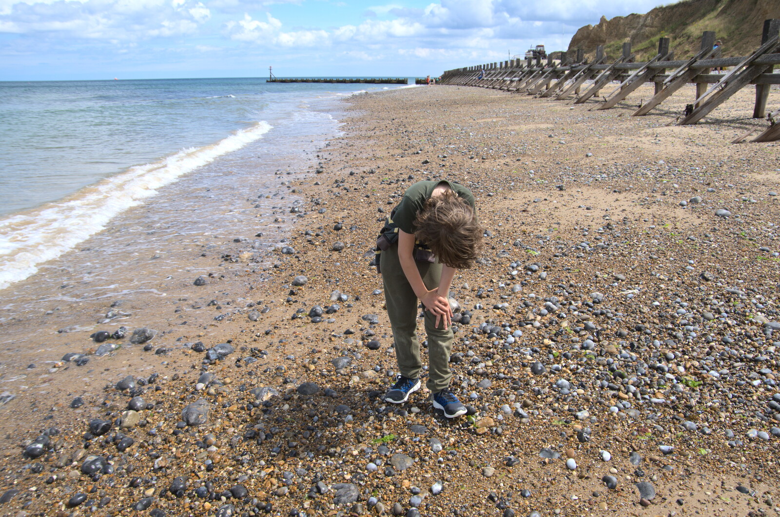 Fred scopes for Belemnites from Camping on the Coast, East Runton, North Norfolk - 25th July 2020