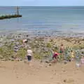 Rock pooling as the tide has gone out, Camping on the Coast, East Runton, North Norfolk - 25th July 2020