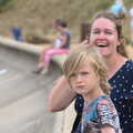 Harry and Isobel, Camping on the Coast, East Runton, North Norfolk - 25th July 2020