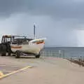 The Lady Roxy fishing boat, and rainy skies, Camping on the Coast, East Runton, North Norfolk - 25th July 2020