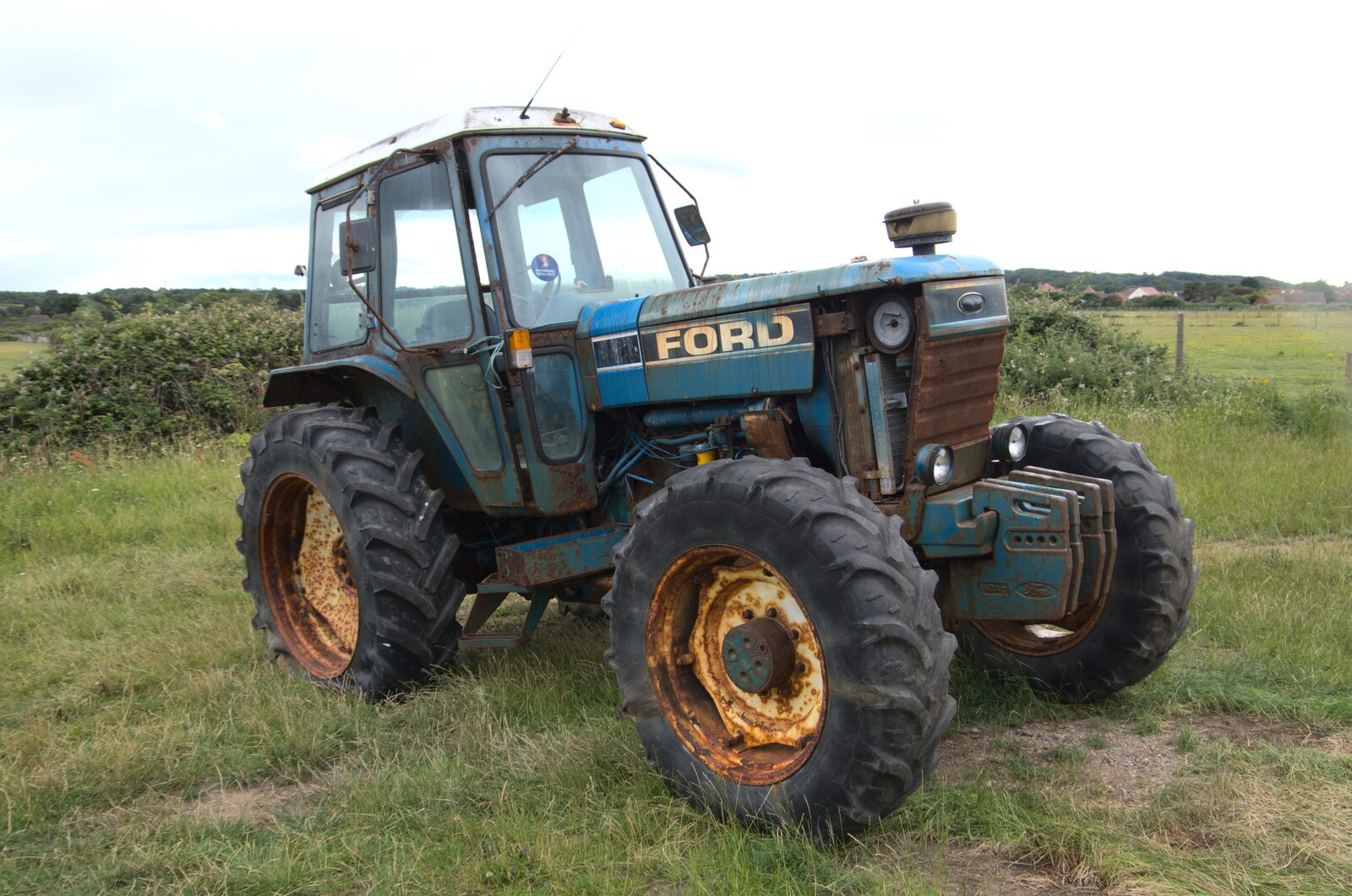 An old Ford tractor from Camping on the Coast, East Runton, North Norfolk - 25th July 2020