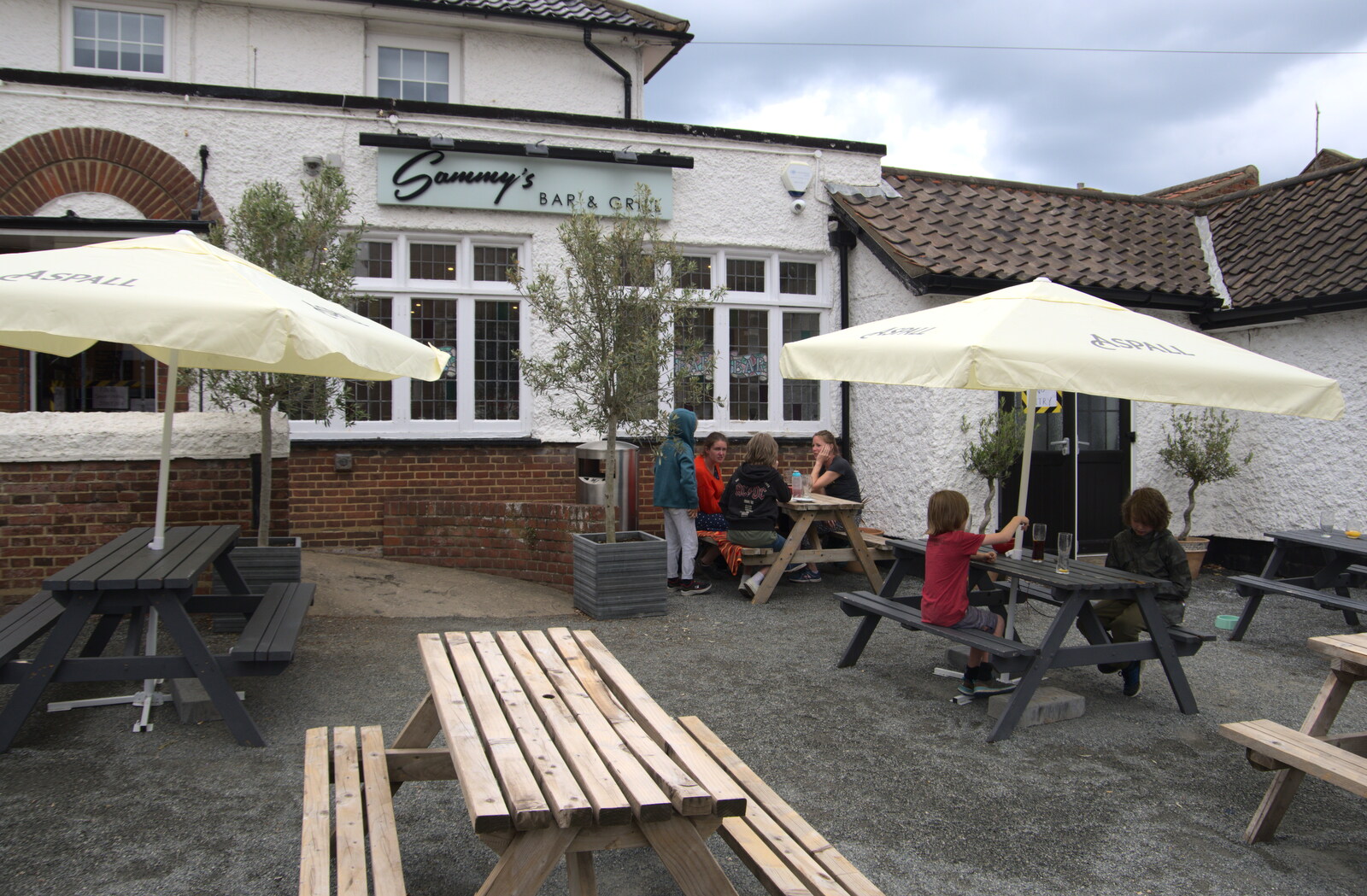 Outside Sammy's Bar and Grill from Camping on the Coast, East Runton, North Norfolk - 25th July 2020
