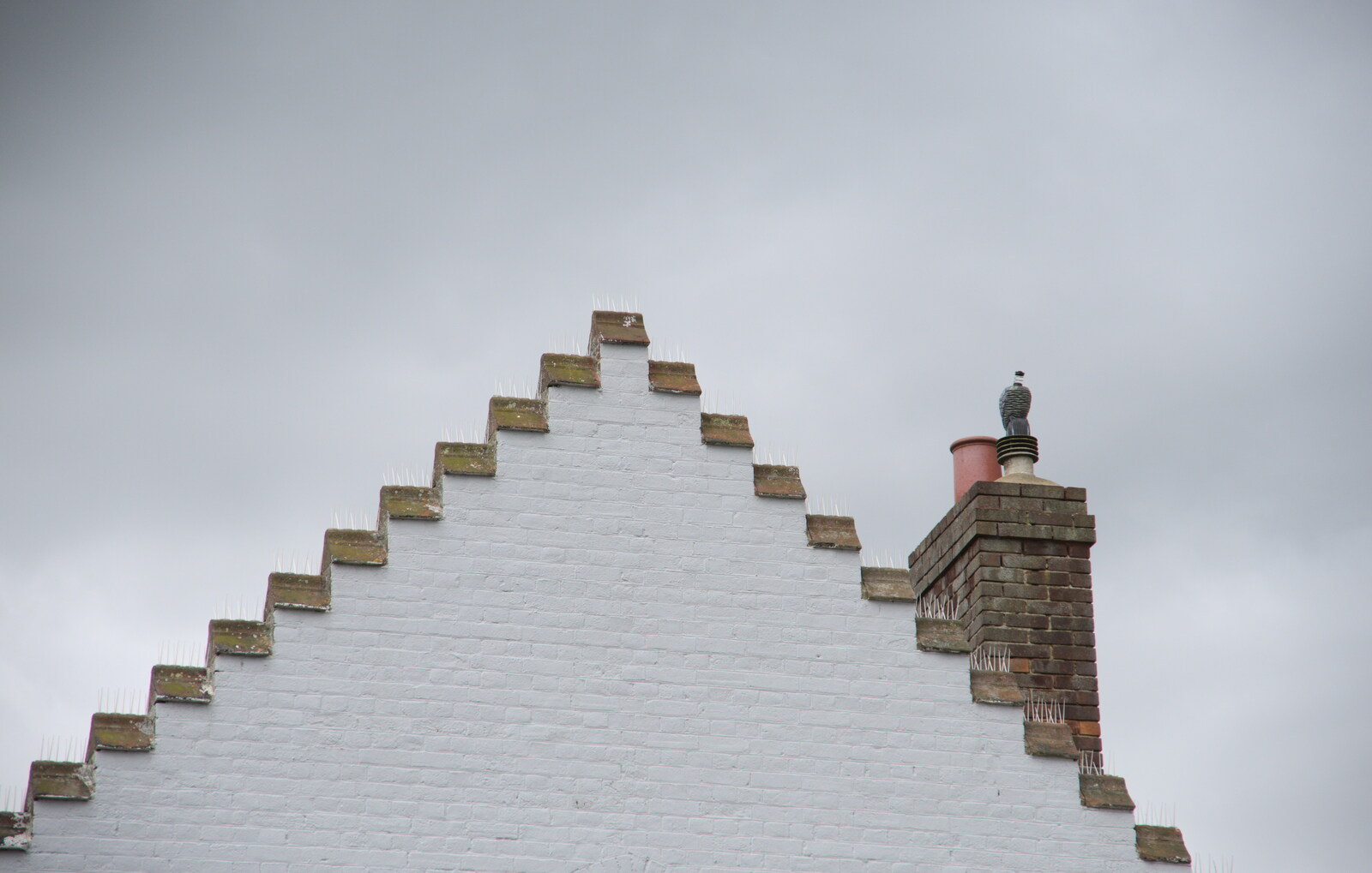 A Dutch-style gable end from Camping on the Coast, East Runton, North Norfolk - 25th July 2020