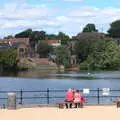 People look out over the Mere, Closed-Down Shops, Hedgehogs and Chamomile, Brome and Diss - 2nd August 2020