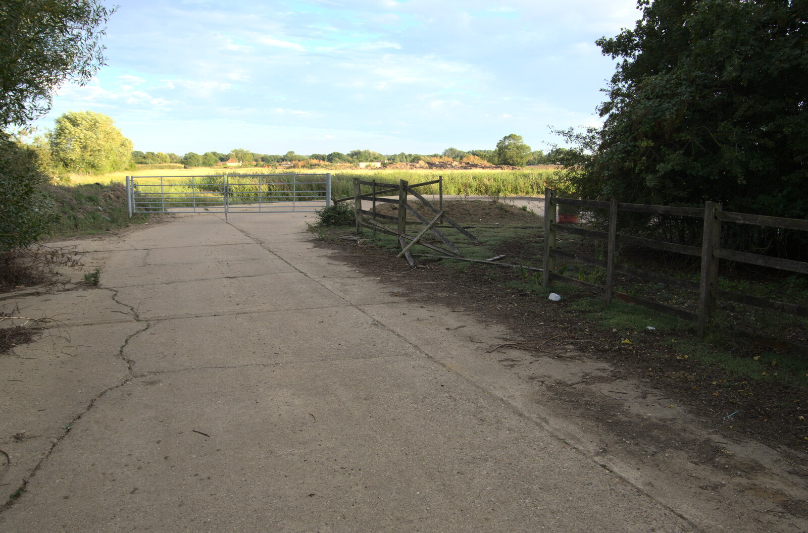 A bit of old taxiway or aircraft parking from Eye Airfield with Mick the Brick, Eye, Suffolk - 5th August 2020