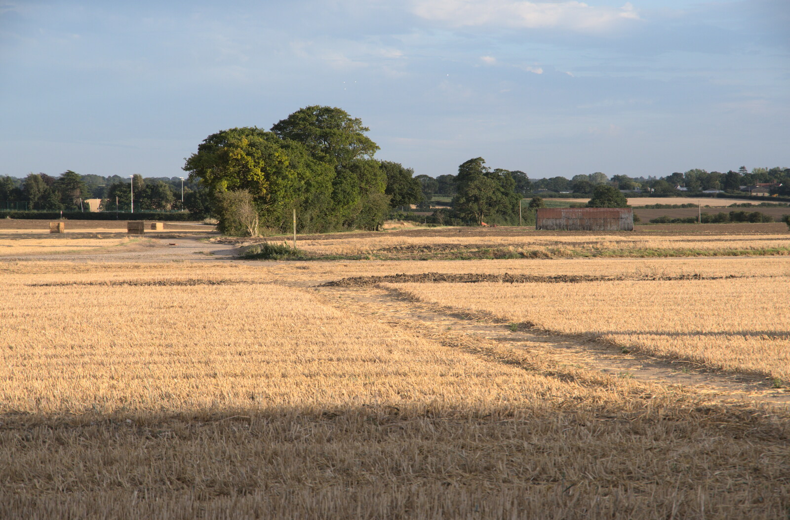 Looking over to the old fuse store from Eye Airfield with Mick the Brick, Eye, Suffolk - 5th August 2020