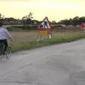 Mick heads out onto Castleton Way, Eye Airfield with Mick the Brick, Eye, Suffolk - 5th August 2020