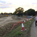A new road is built up to the A140, Eye Airfield with Mick the Brick, Eye, Suffolk - 5th August 2020