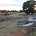 A load of drainage, and the new road route, Eye Airfield with Mick the Brick, Eye, Suffolk - 5th August 2020