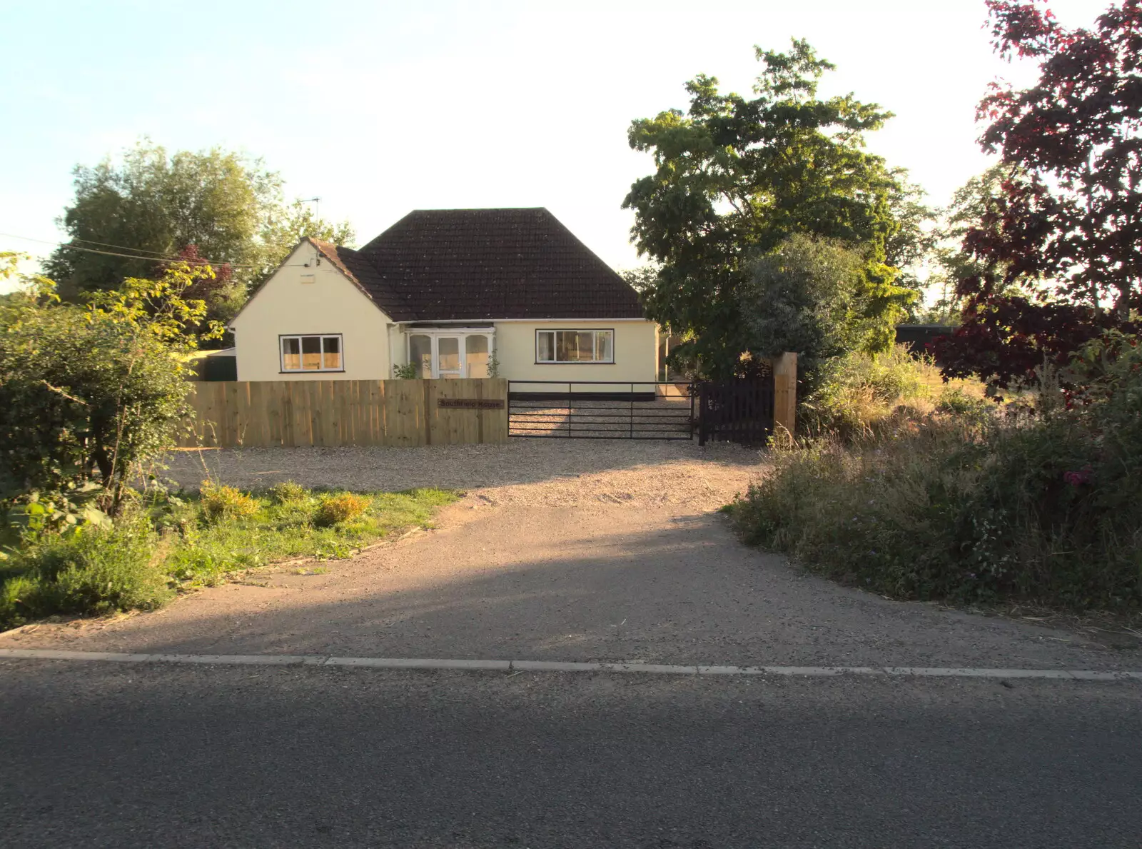 The G-Unit's old place on Cranley Green Road, from The BSCC at The Earl Soham Victoria and Station 119, Eye, Suffolk - 6th August 2020