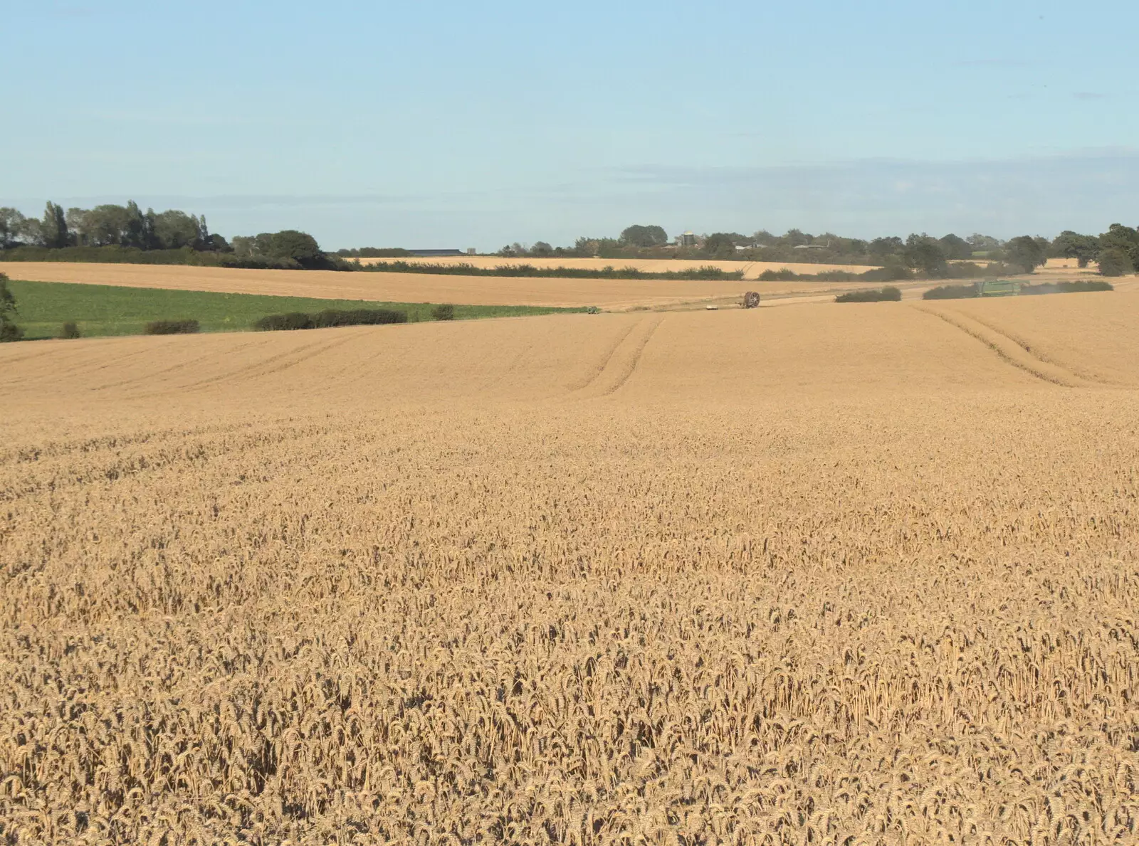 The rolling fields of Occold, from The BSCC at The Earl Soham Victoria and Station 119, Eye, Suffolk - 6th August 2020