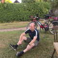 Paul on the grass outside the Victoria, The BSCC at The Earl Soham Victoria and Station 119, Eye, Suffolk - 6th August 2020