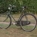 An old bike with proper old front light, The BSCC at The Earl Soham Victoria and Station 119, Eye, Suffolk - 6th August 2020