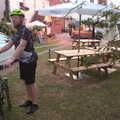 Gaz in the beer garden, The BSCC at The Earl Soham Victoria and Station 119, Eye, Suffolk - 6th August 2020