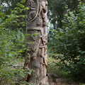 A carved wooden pole, Back at Ickworth, and Oaksmere with the G-Unit, Horringer and Brome, Suffolk - 8th August 2020