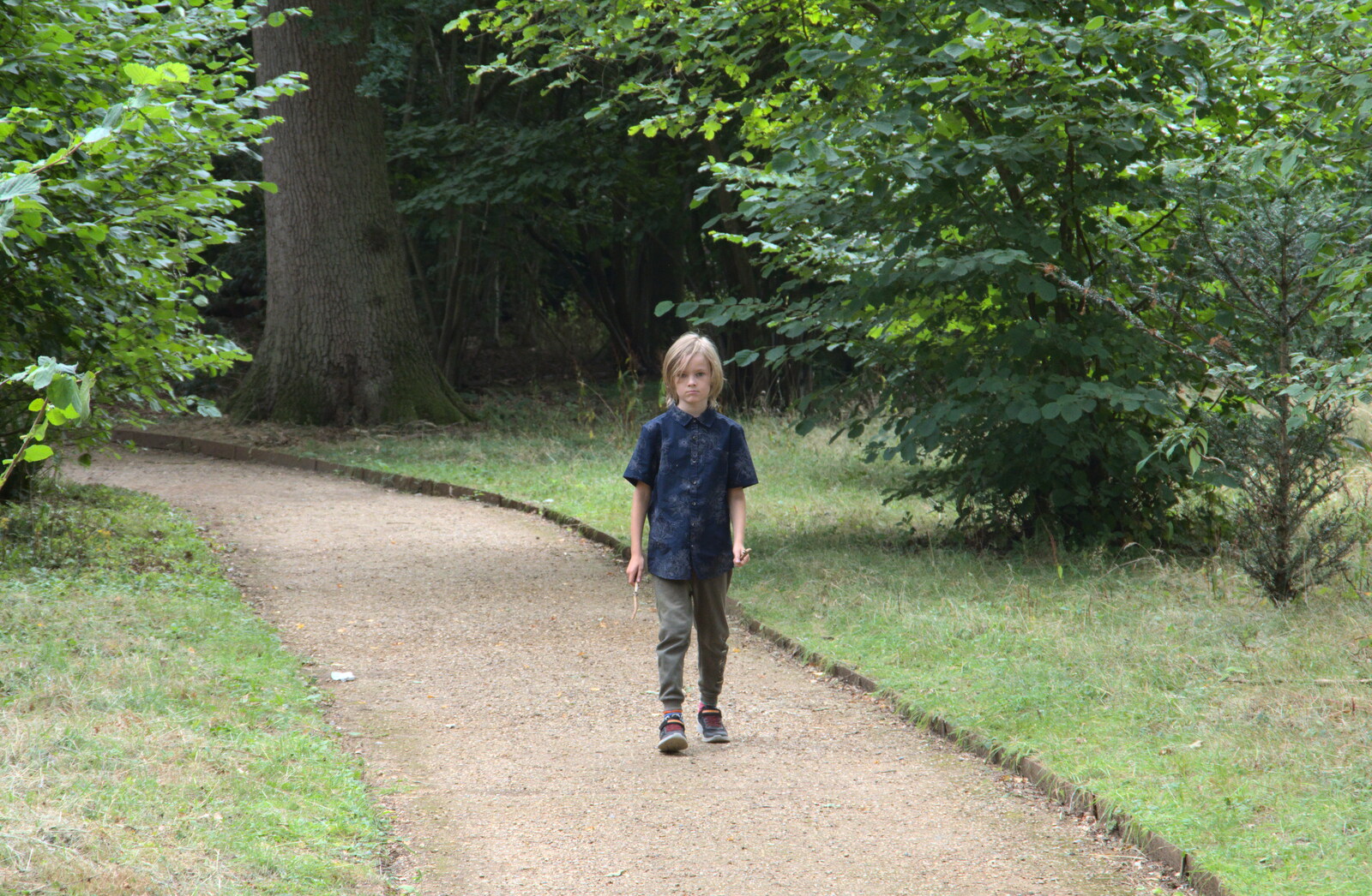 Harry stomps around in a grump from Back at Ickworth, and Oaksmere with the G-Unit, Horringer and Brome, Suffolk - 8th August 2020
